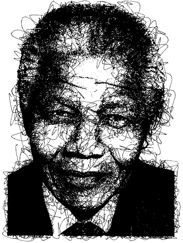 Nelson Mandela Scribble art from scriboodle.com